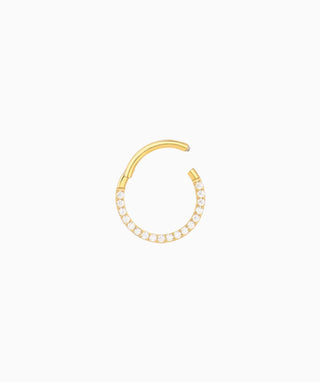 Shiny Gemstones Clicker Hoop - OumoJewelry