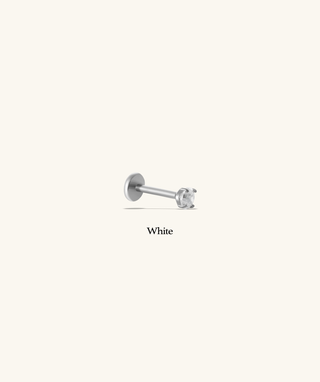 Titanium Gemstones Flatback Stud