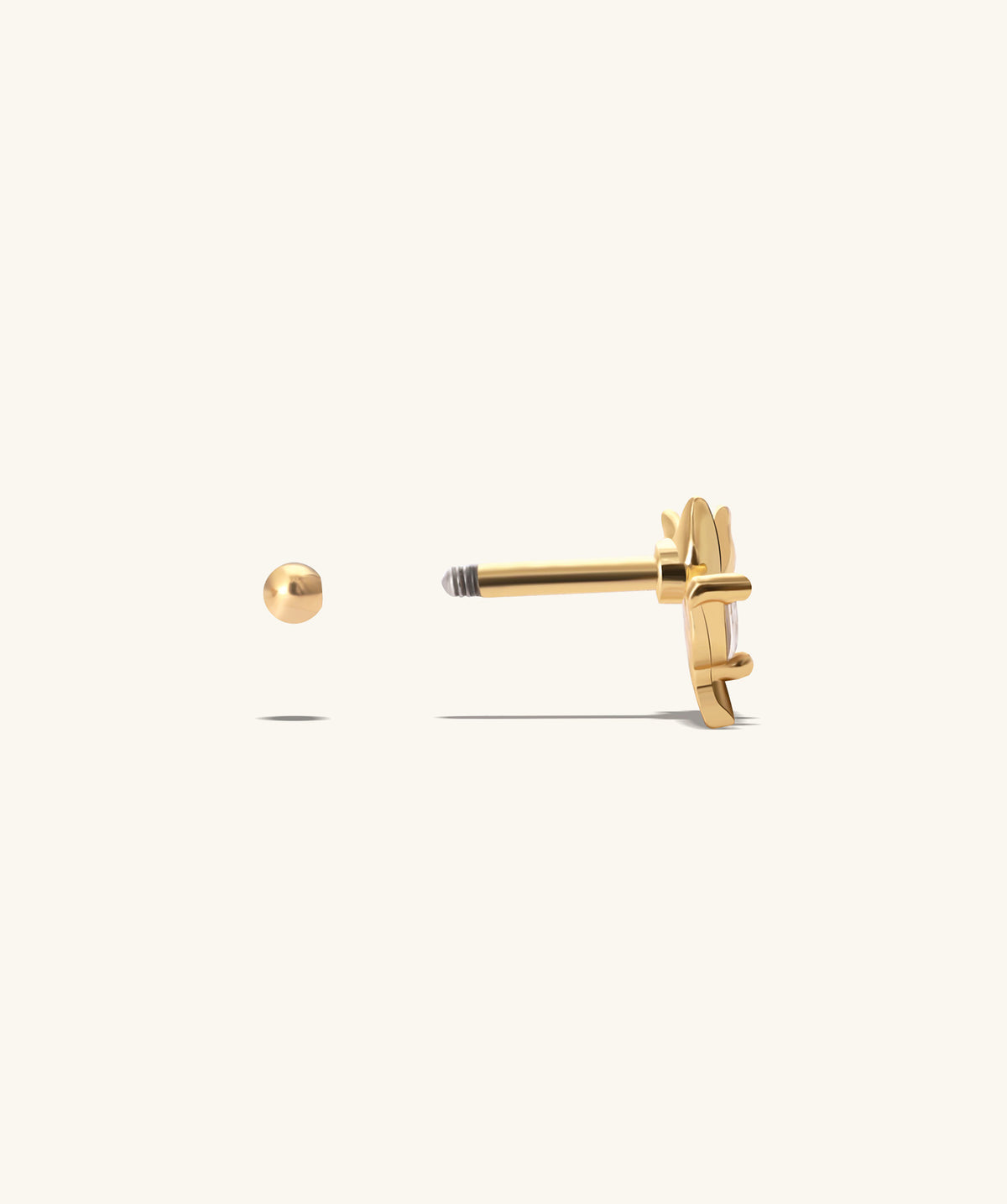Rosie Stud - Stainless Steel - Upper Lobe, Helix - Oumo Jewelry