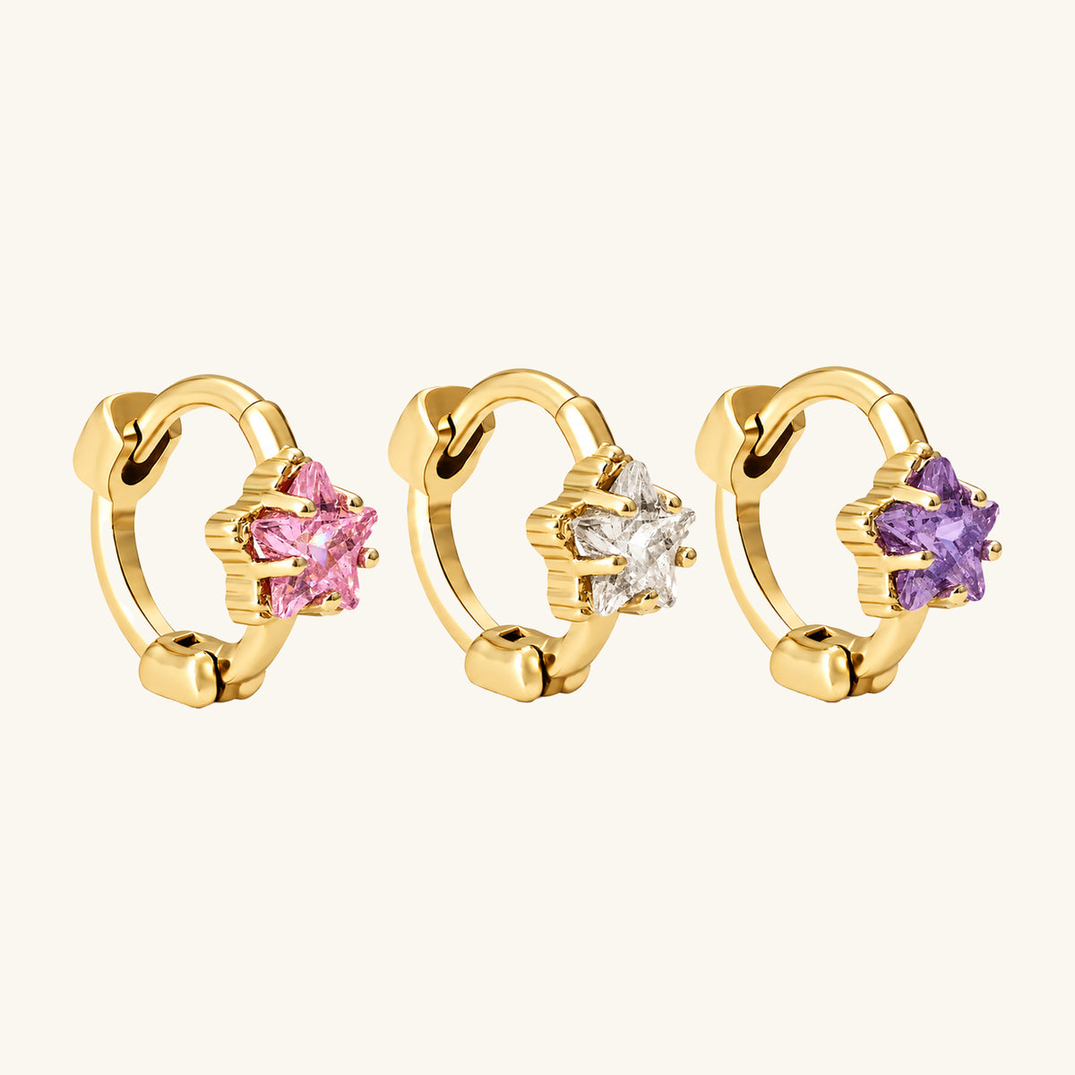 Charming Star Helix Hoop
