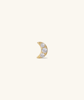 Moon Star Reversible Flatback Stud - OumoJewelry