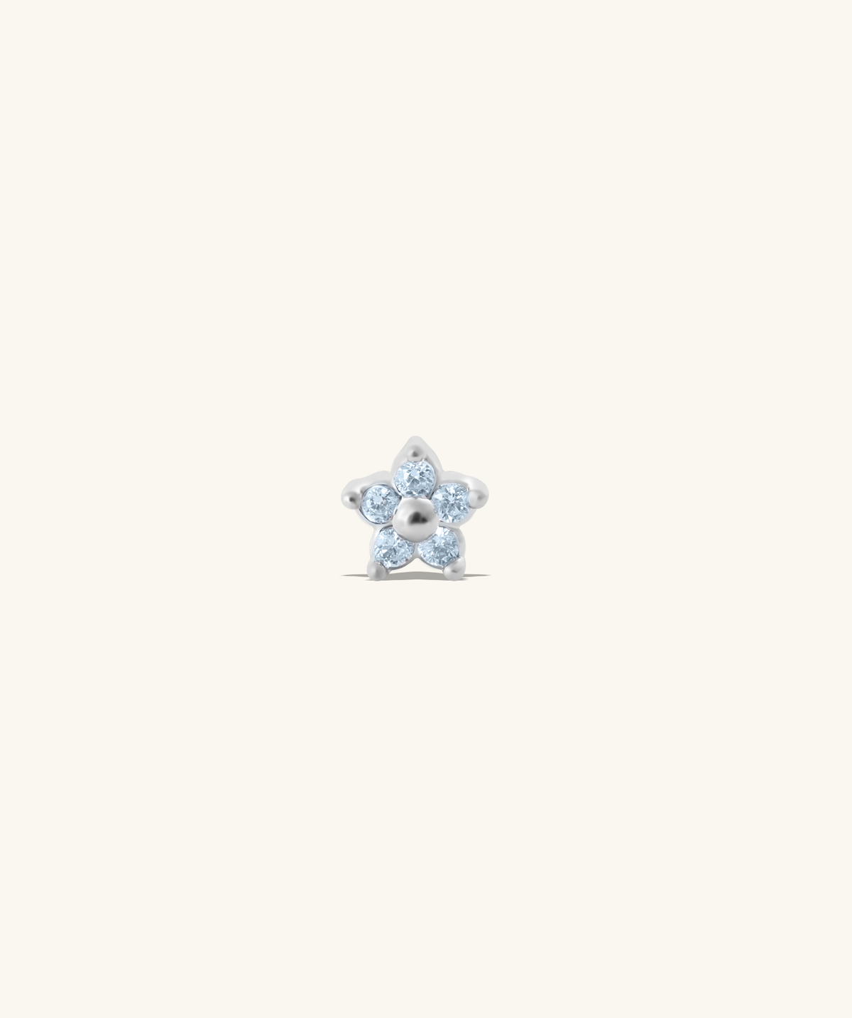 Cute Flower Stud - Stainless Steel - Upper Lobe, Helix, Flat - Oumo Jewelry