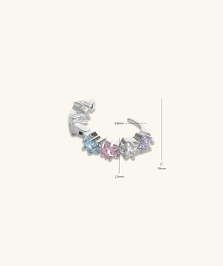 Star Gem Hoop - OumoJewelry