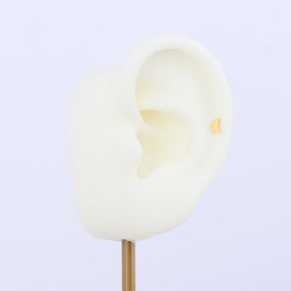 Crescent Stud - OhmoJewelry