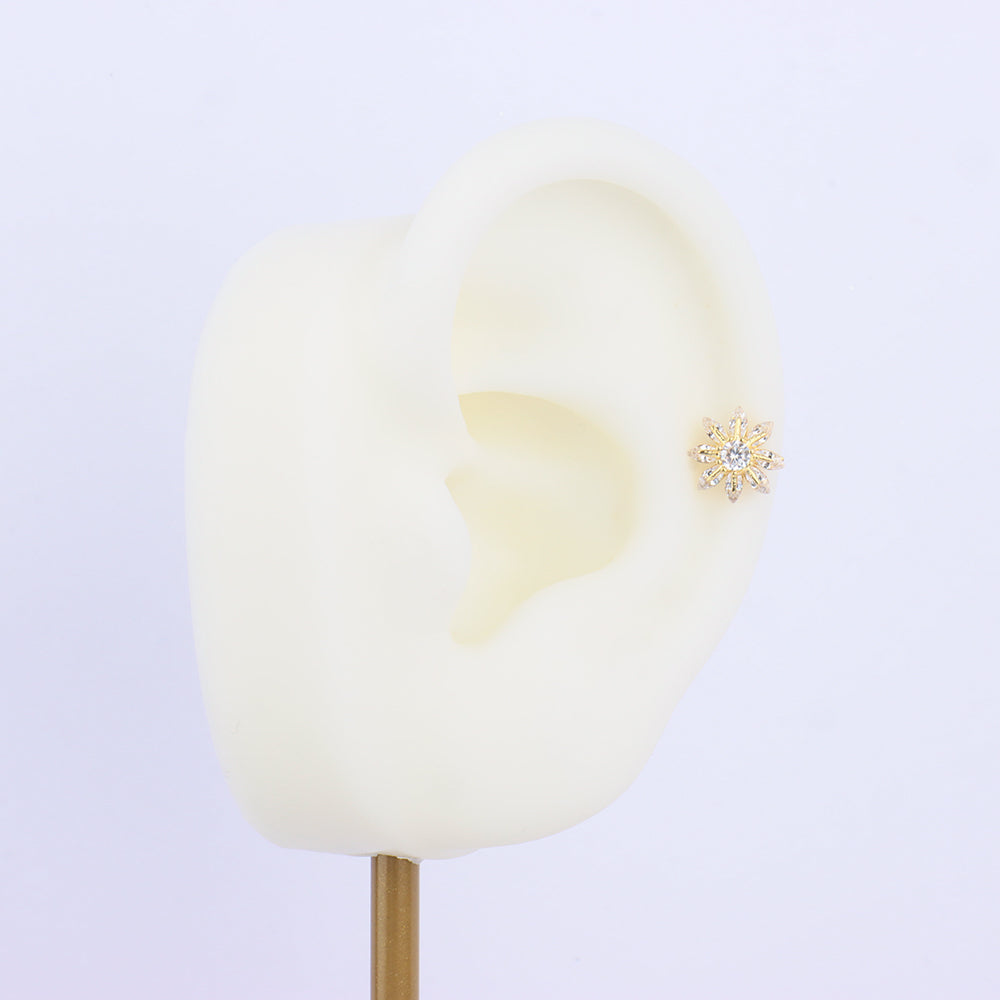 Gorgeous Flower Stud - OhmoJewelry