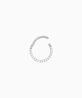 Shiny Gemstones Clicker Hoop - OumoJewelry