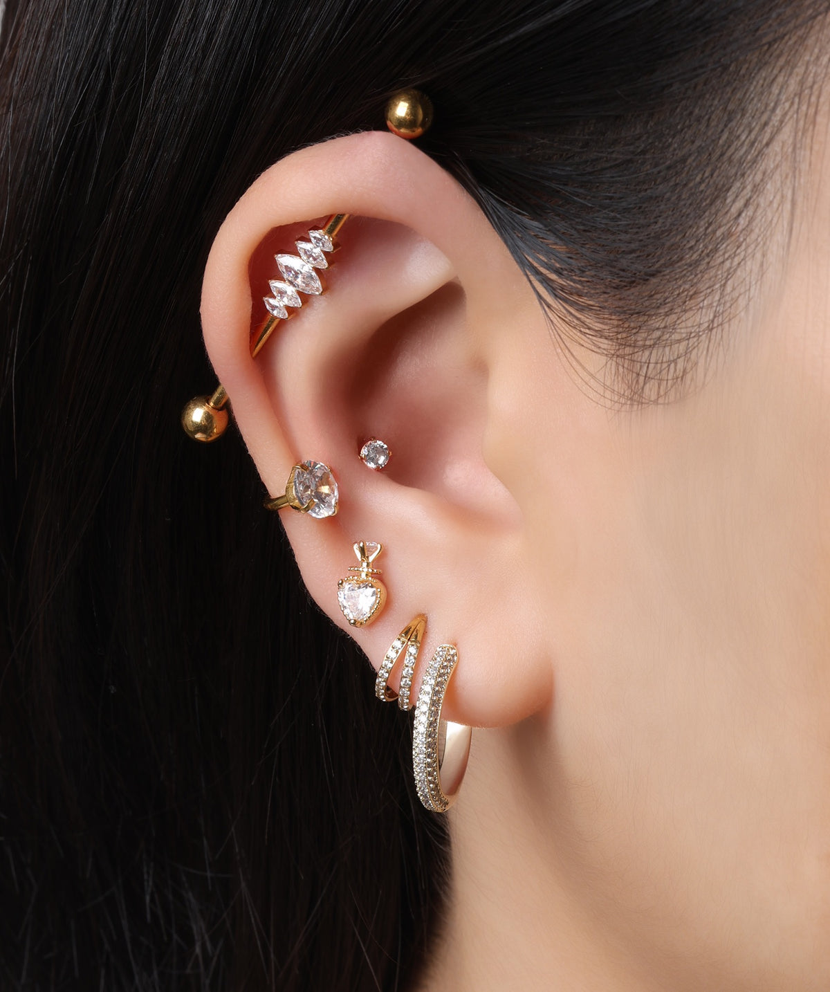 Ysela Earrings - Lobe - Oumo Jewelry