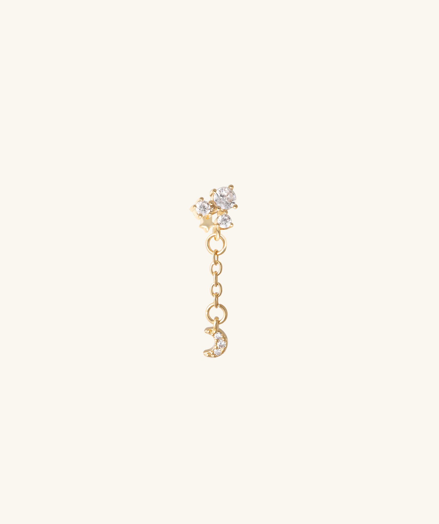 Lunar Dangle Stud