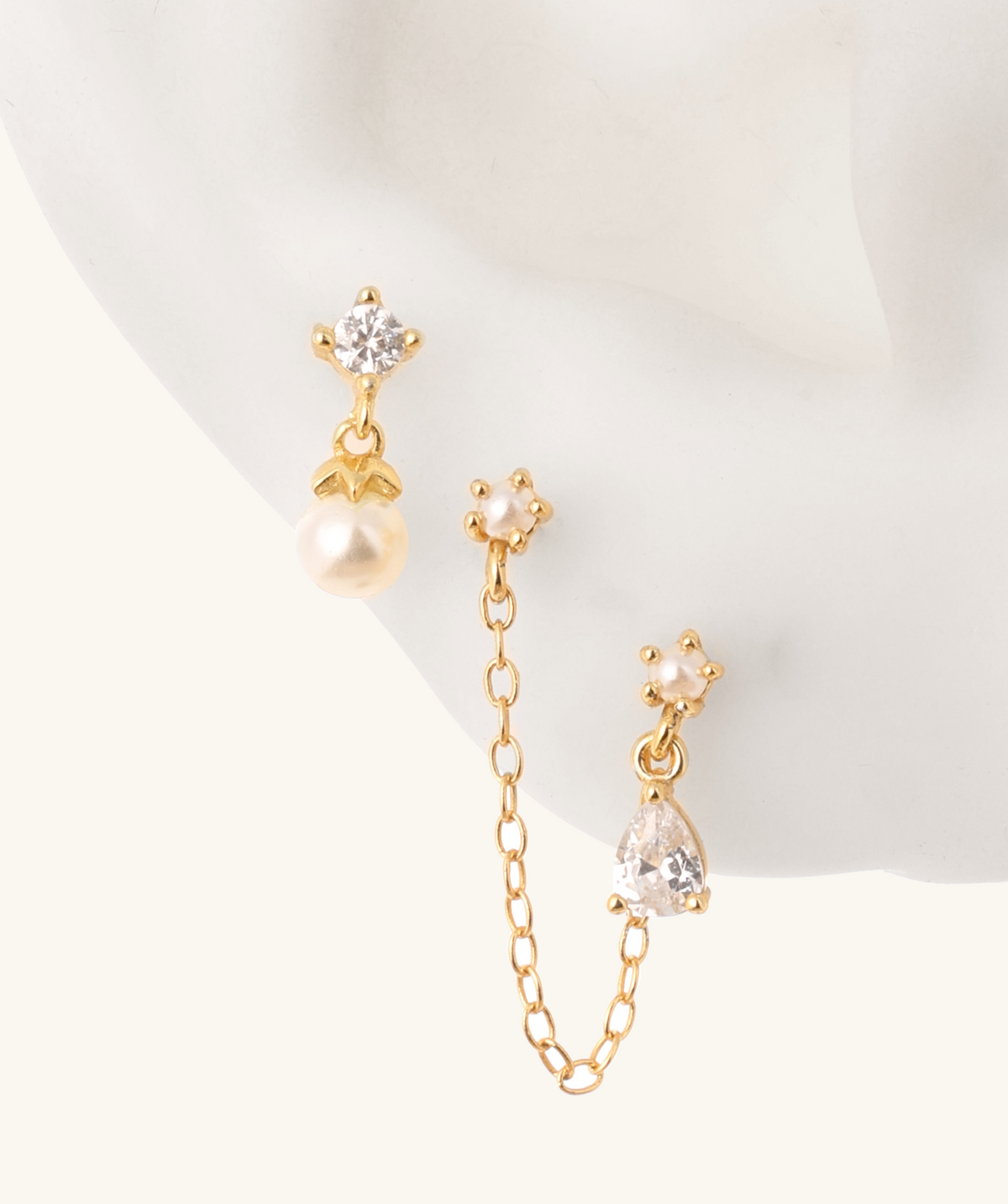 S925 Pearl Set - Sterling Silver 925 - Oumo Jewelry