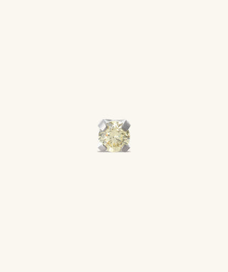 Titanium Charm Gemstones Flatback Stud - OumoJewelry