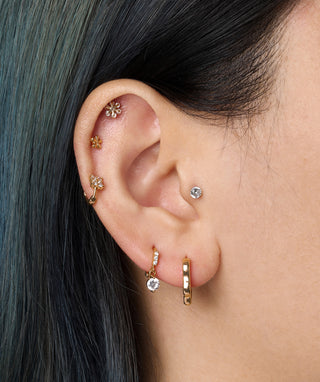 Cute Flower Hoops - OumoJewelry