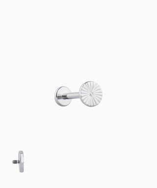 Titanium Daisy Flatback Stud - OumoJewelry