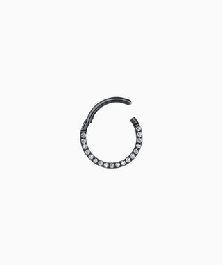 Shiny Gemstones Clicker Hoop - OumoJewelry
