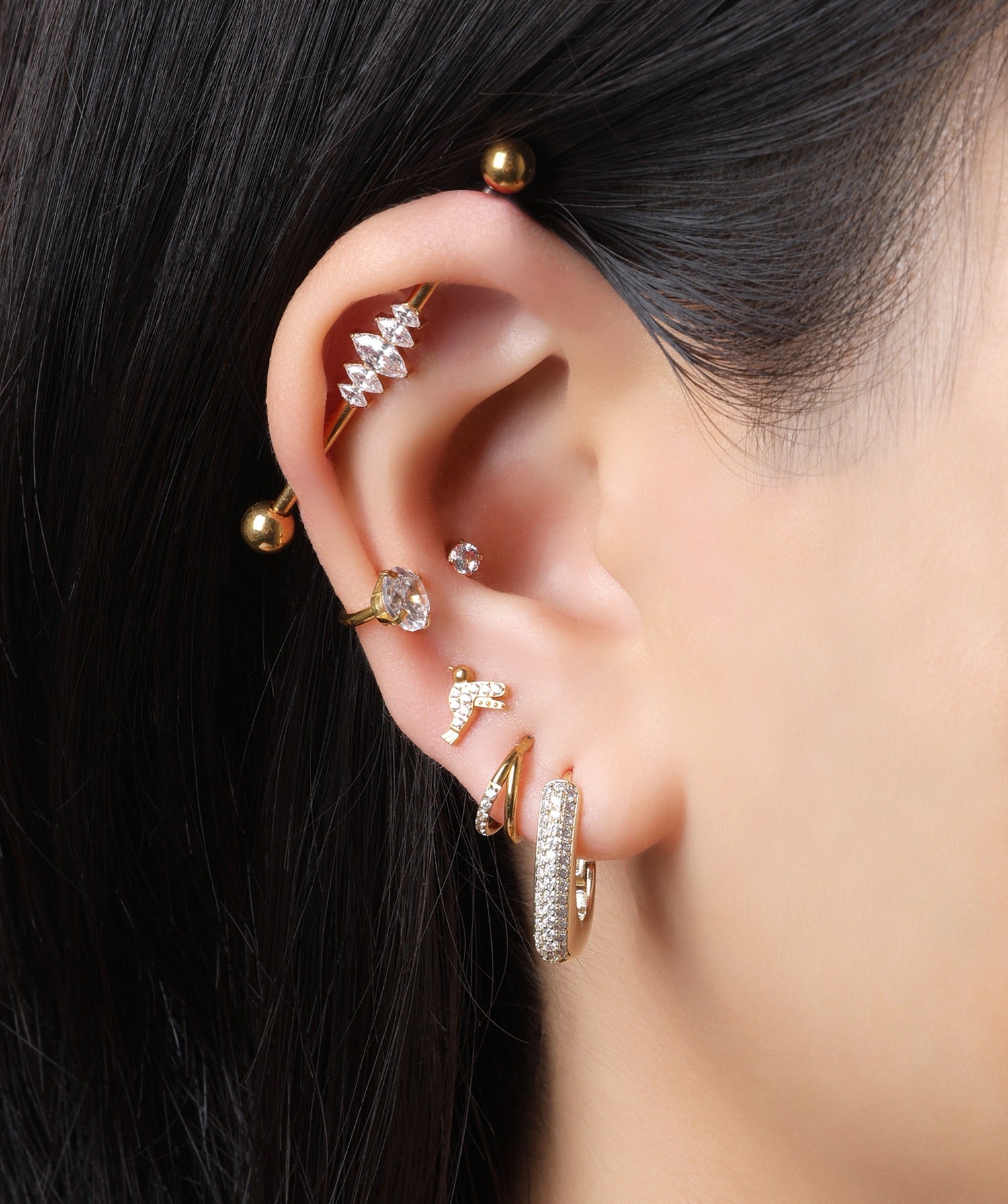 Titanium Bird Stud - OumoJewelry