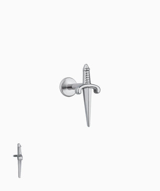Titanium Sword Flatback Stud - OumoJewelry