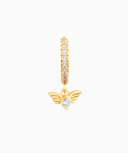 Gia Huggie Earring - Brass - Lobe - Oumo Jewelry