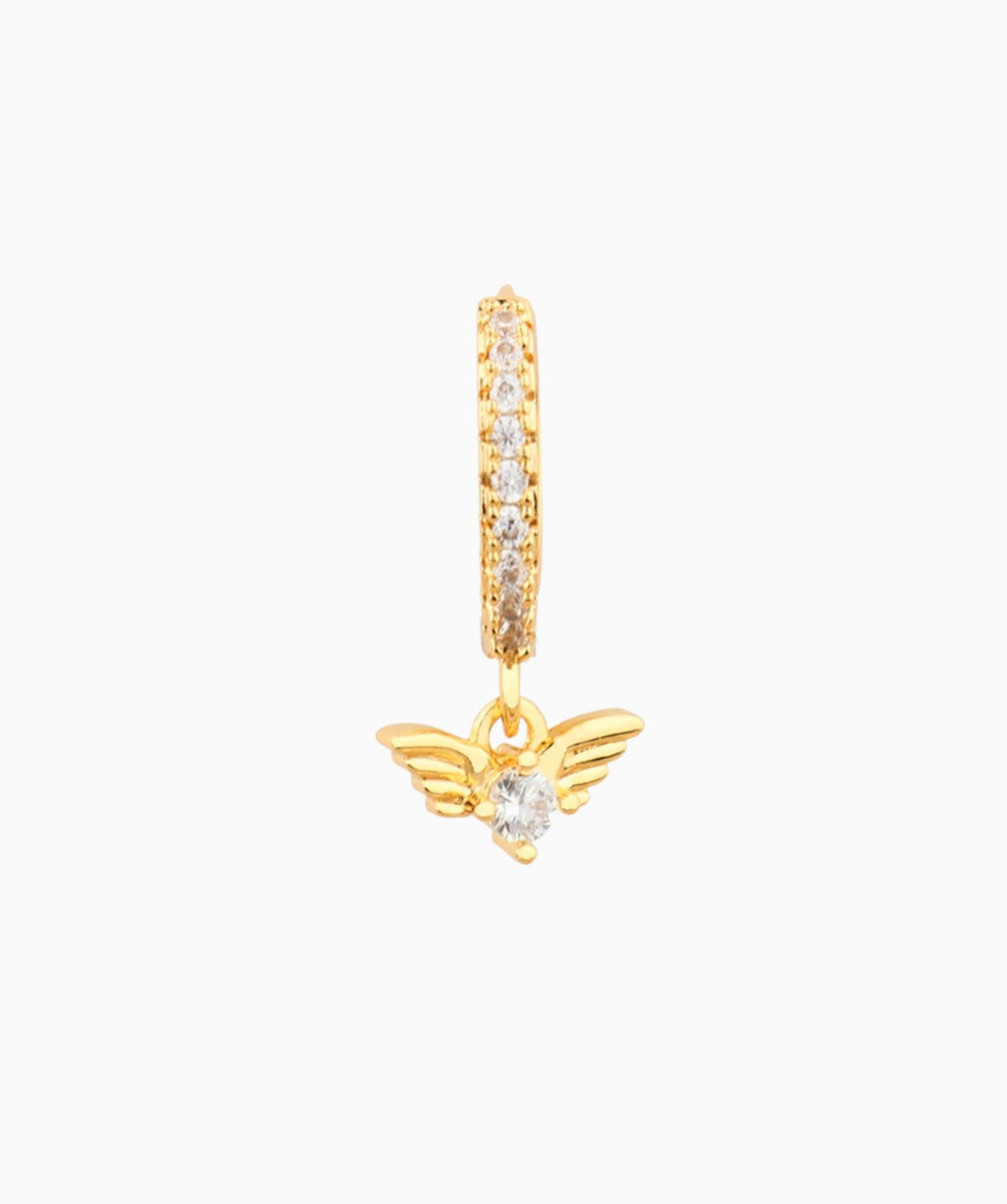 Gia Huggie Earring - Brass - Lobe - Oumo Jewelry