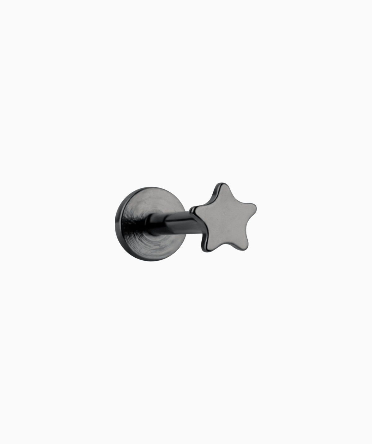 Basic Star Flatback Stud - Stainless Steel - Helix, Forward Helix, Upper Lobe - Oumo Jewelry