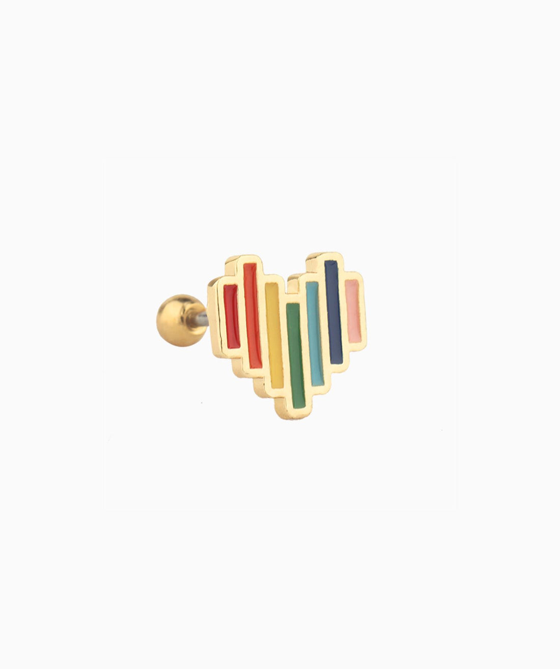 Rainbow Love Stud