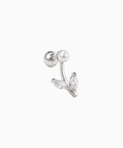 Pearls Rose Stud