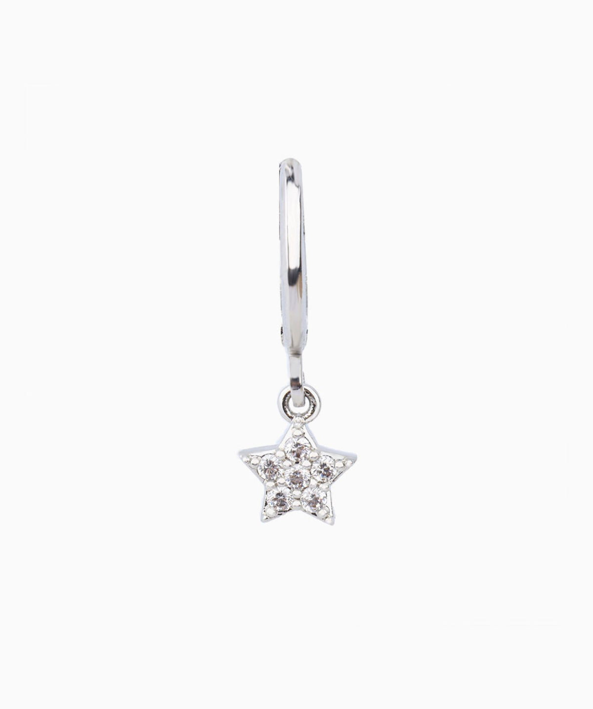 Sparkle Star Hoop - Brass - Lobe - Oumo Jewelry