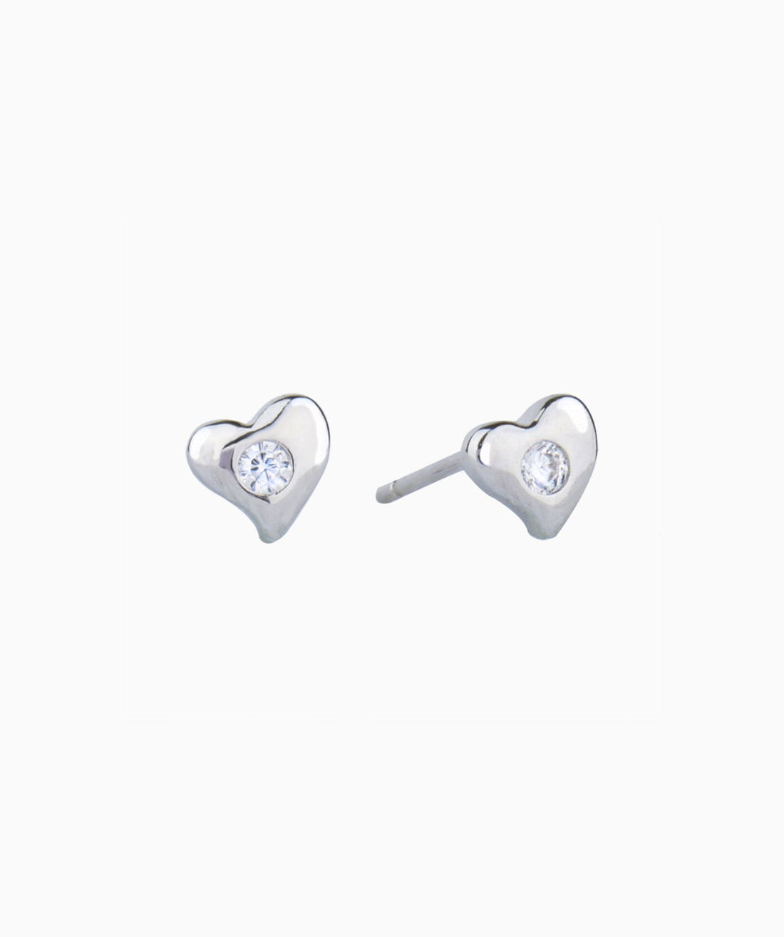 Shiny Heart Studs