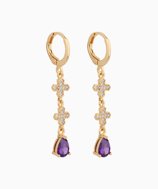Dazzling Cross Drops - OumoJewelry