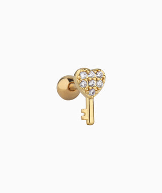 Unlock My Heart Stud - OumoJewelry