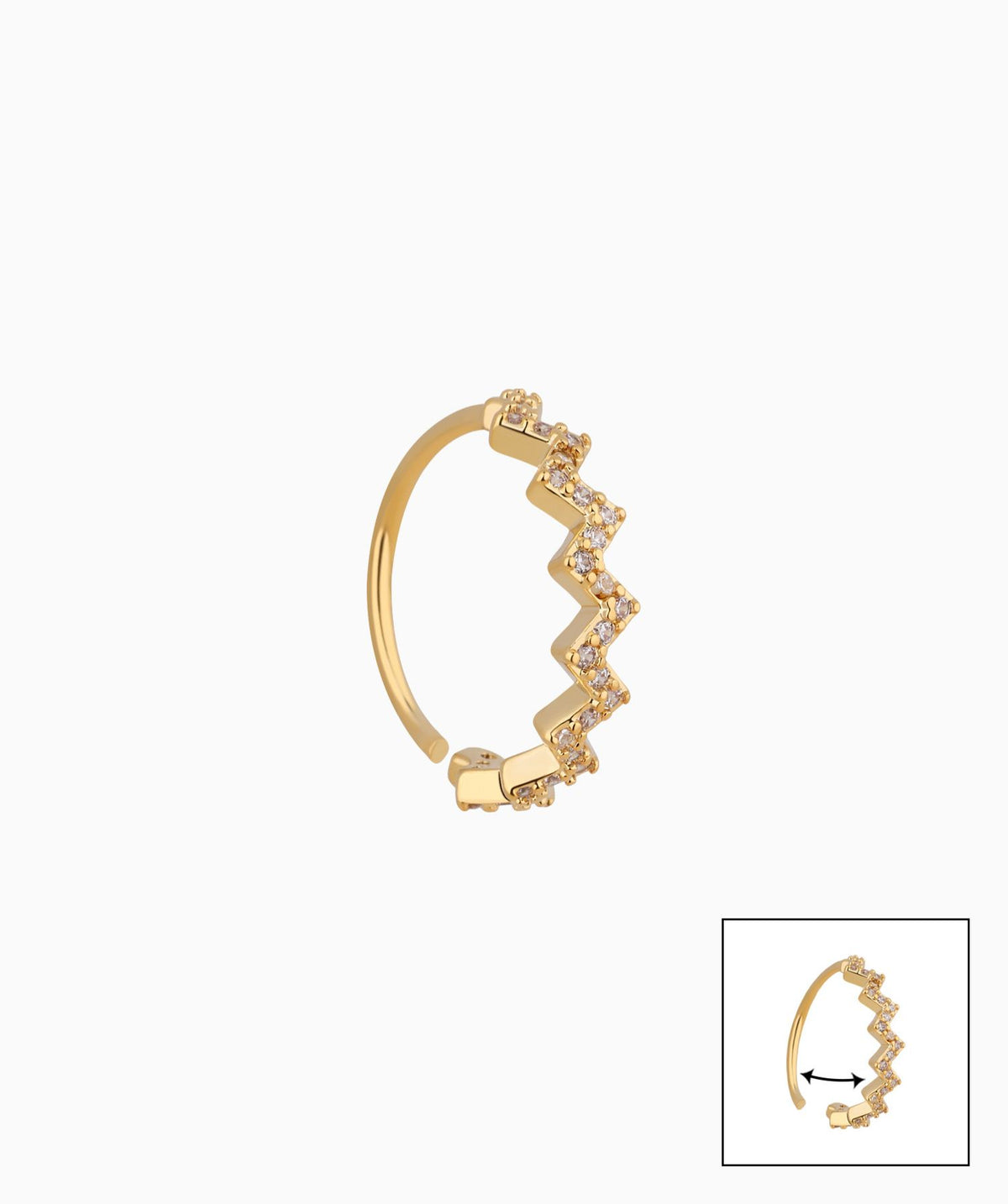 Wavy Seamless Ring - Stainless Steel - Septum - Oumo Jewelry