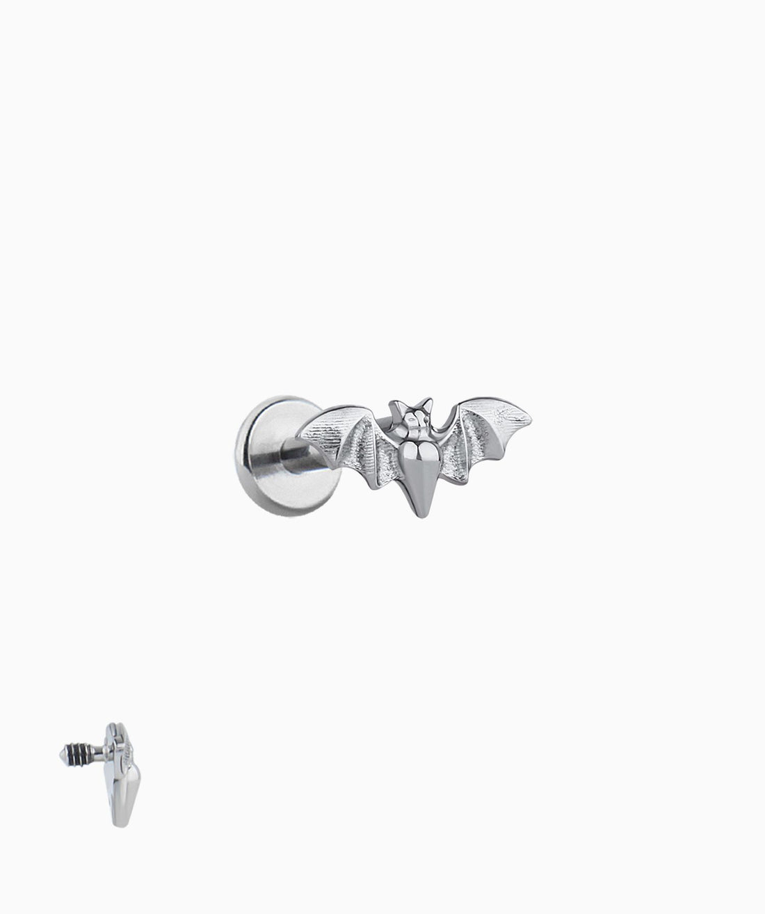 Titanium Bat Flatback Stud