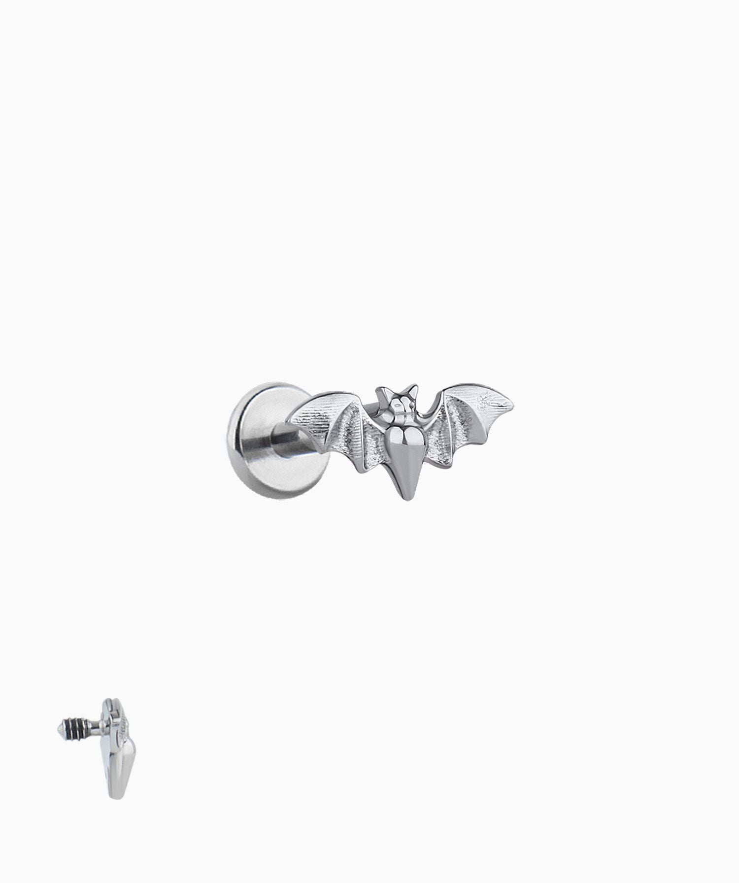 Titanium Bat Flatback Stud