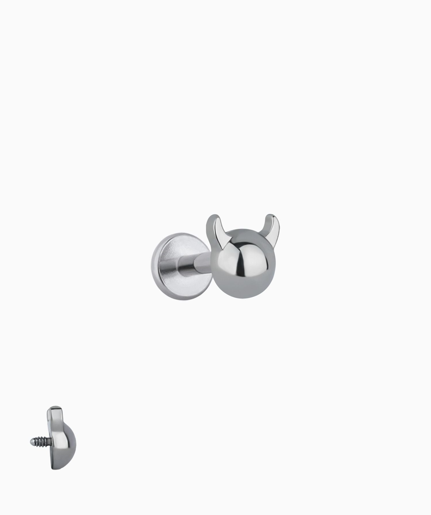 😈Titanium Devil Flatback Stud