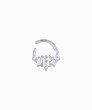 Delicate Leaf Clicker Hoop - OumoJewelry