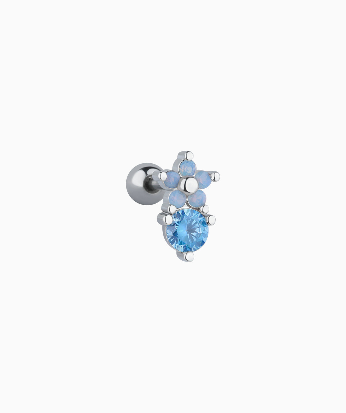 Sweet Dream Flower Stud - Stainless Steel - Upper Lobe, Helix - Oumo Jewelry