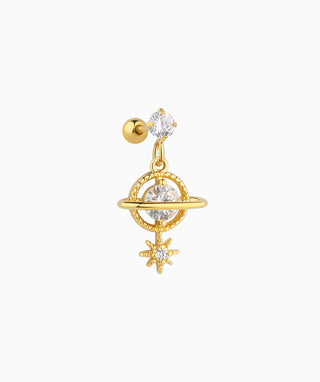 Shiny Celestial Planet Drop - OumoJewelry