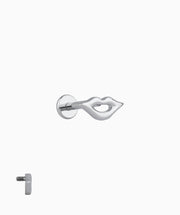 Titanium Lip Flatback Stud - Titanium - Helix, Upper Lobe, Conch - Oumo Jewelry