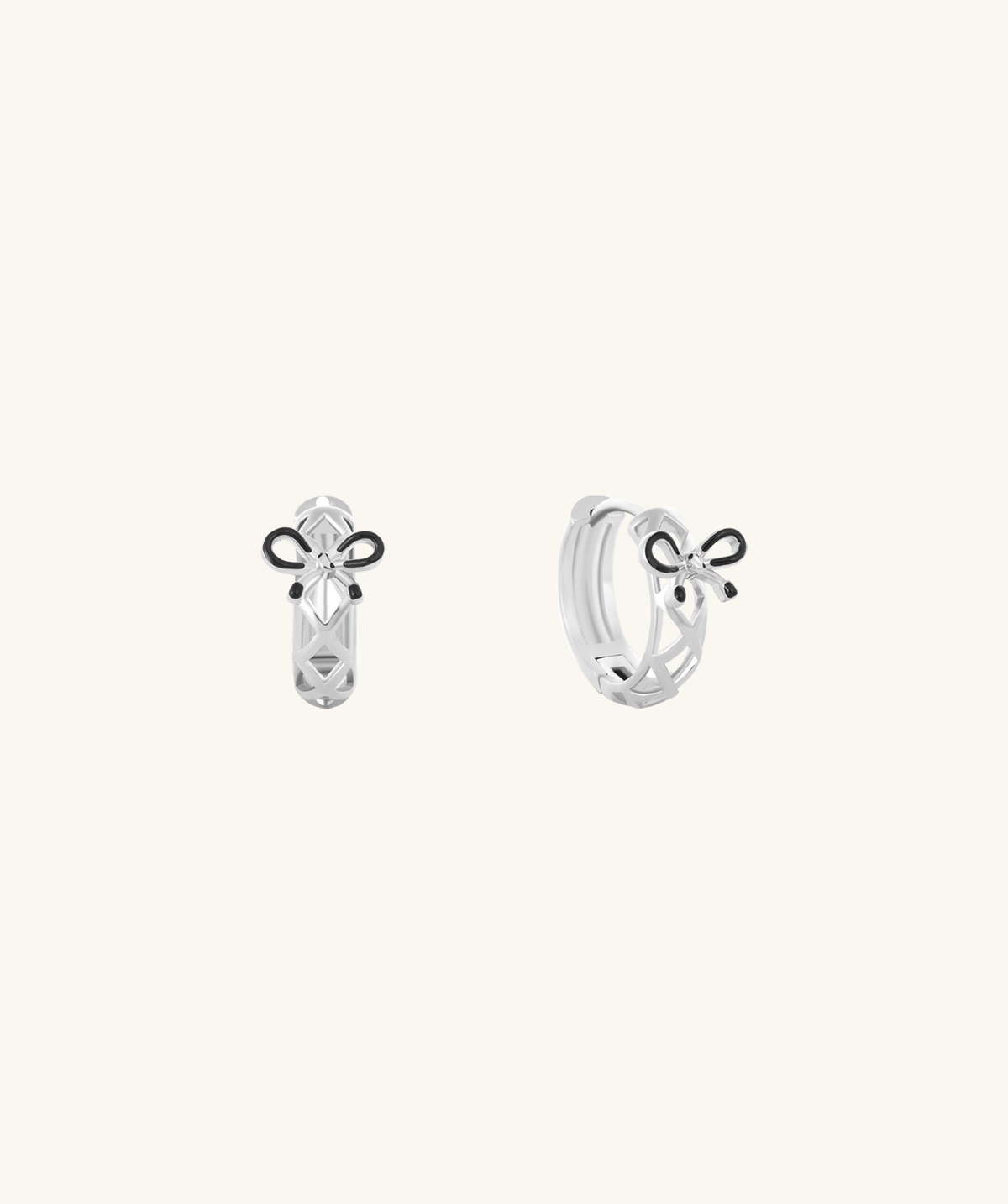 Delia Hoops - Brass/Sterling Silver 925 - Lobe - Oumo Jewelry
