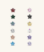 Titanium Zodiac Stars Stud - Titanium - Upper Lobe, Forward Helix, Flat - Oumo Jewelry