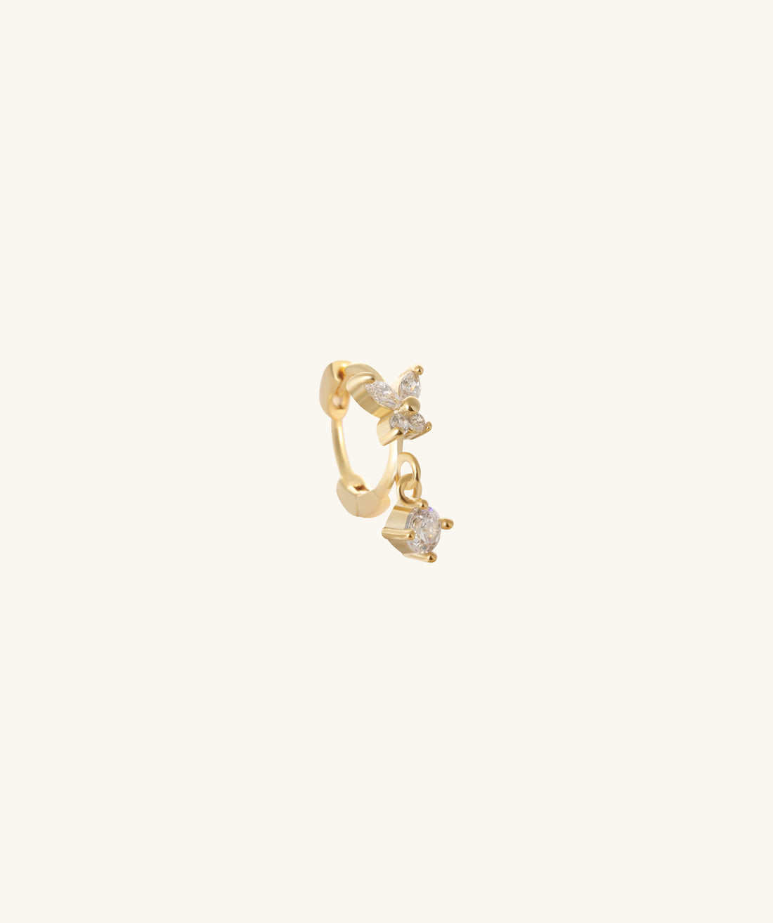 Butterfly Drop Helix Hoop