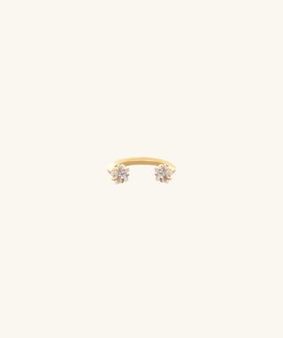 Stars Horseshoe Ring - OumoJewelry