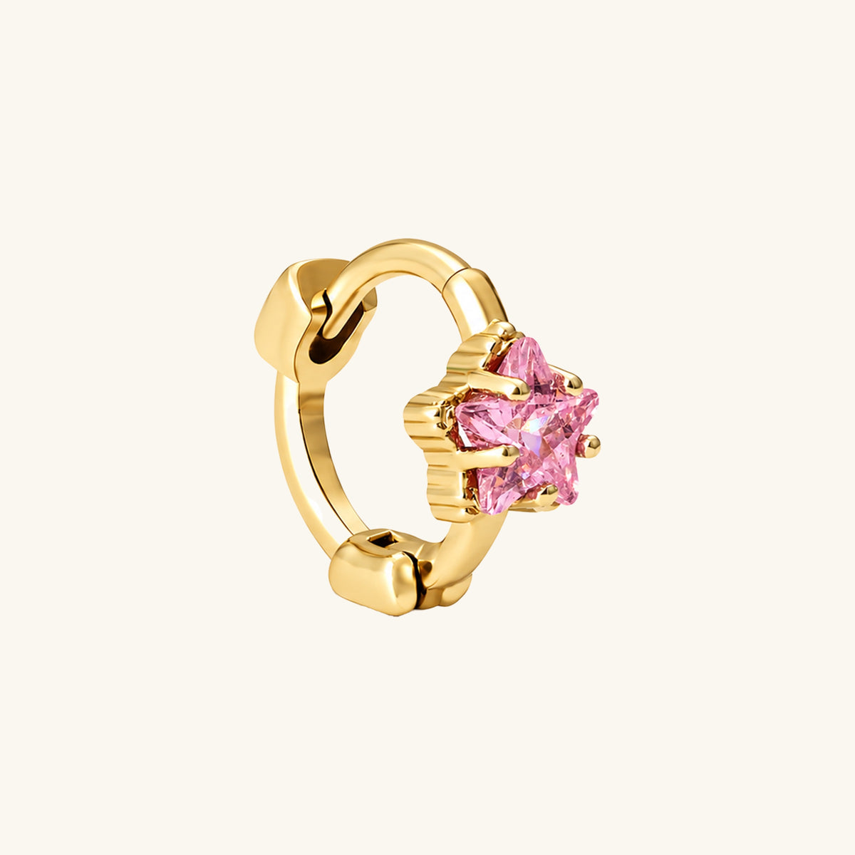 Charming Star Helix Hoop