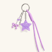 Pierced Star Charm Keychain - OumoJewelry