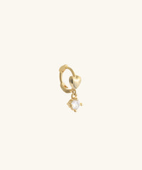 Heart Helix Hoop
