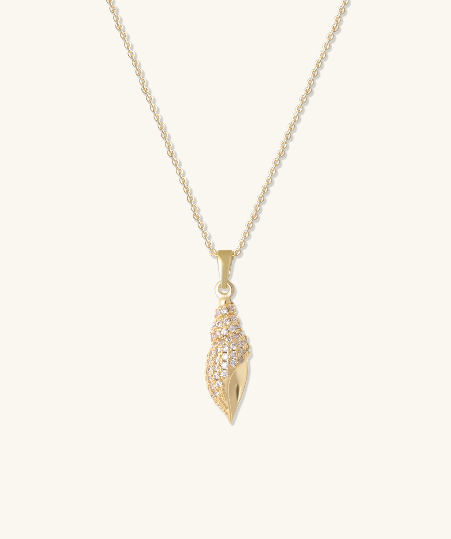 Golden Shell Necklace - OumoJewelry