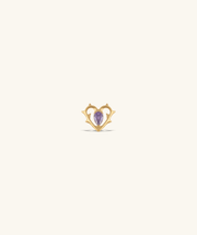 Titanium Thorn Heart Stud - Titanium - Upper Lobe, Helix, Conch - Oumo Jewelry