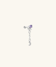 Celene Chain Stud - Stainless Steel - Lobe, Upper Lobe - Oumo Jewelry