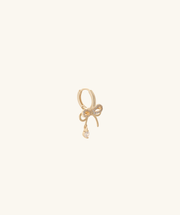 Sweet Bow Drop - Brass - Upper Lobe, Lobe - Oumo Jewelry