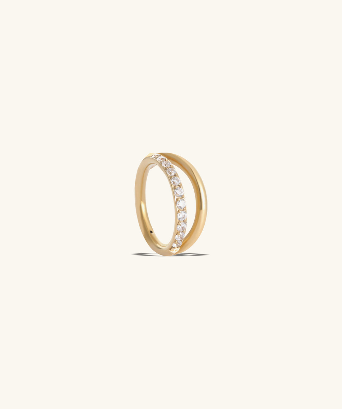 Shiny Double Layer Clicker Hoop