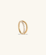 Twilight Curve Clicker Hoop - Stainless Steel - Lobe, Upper Lobe, Helix - Oumo Jewelry