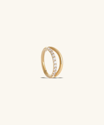 Shiny Double Layer Clicker Hoop